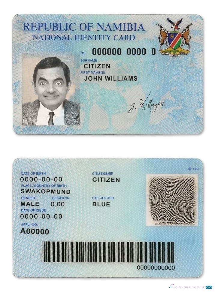 Download Namibia ID Photoshop template